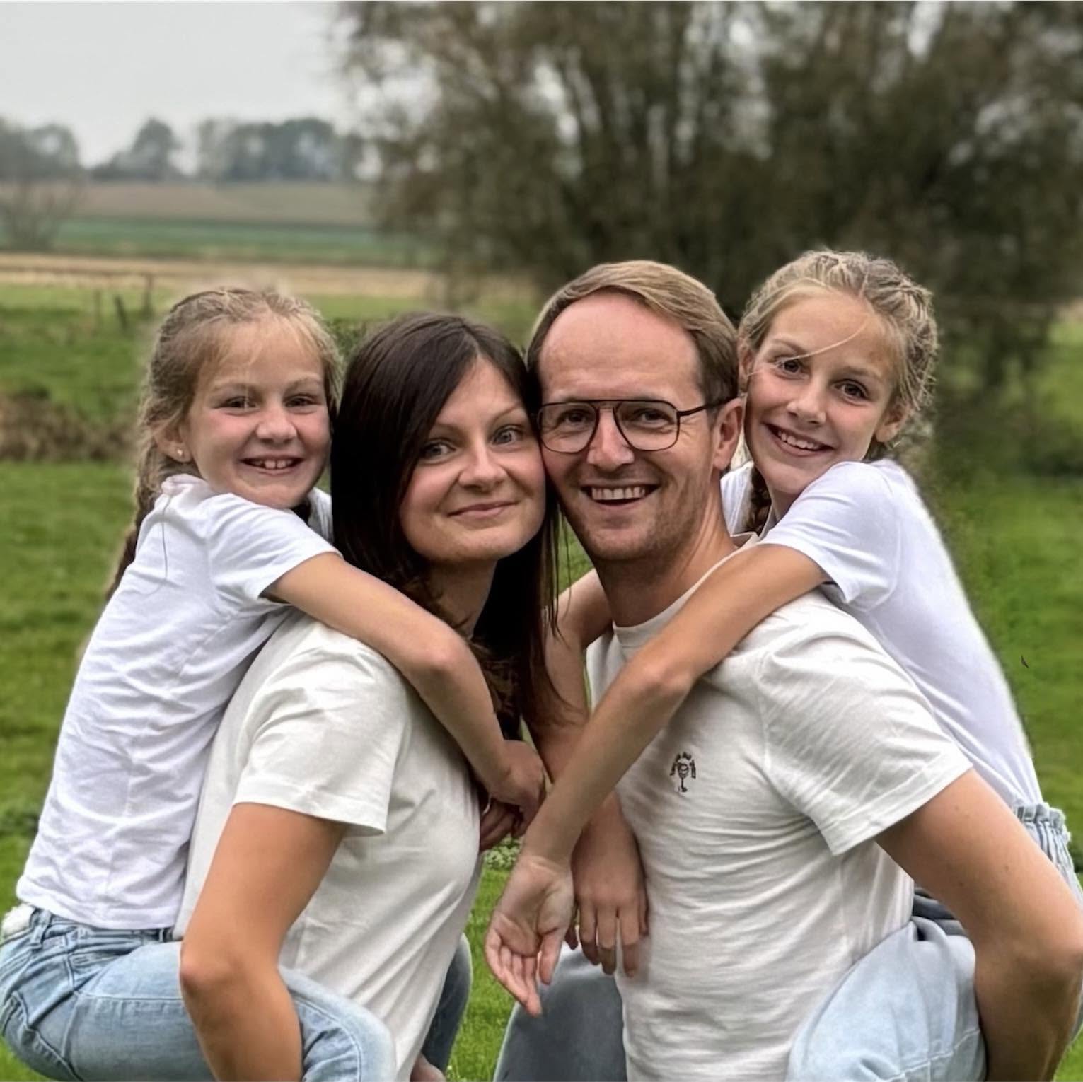 Foto van Gregory Goudeseune en familie / Photo de Gregory Goudeseune et famille